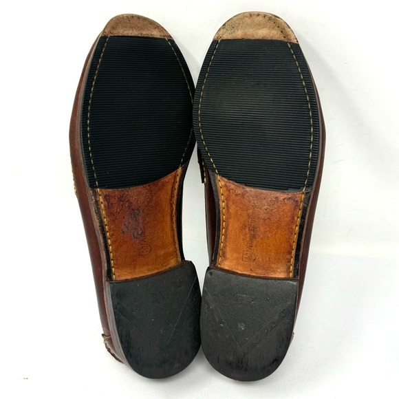 Allen Edmonds Brown Leather Slip On Loafers Mens 10.5 - Picture 9 of 9
